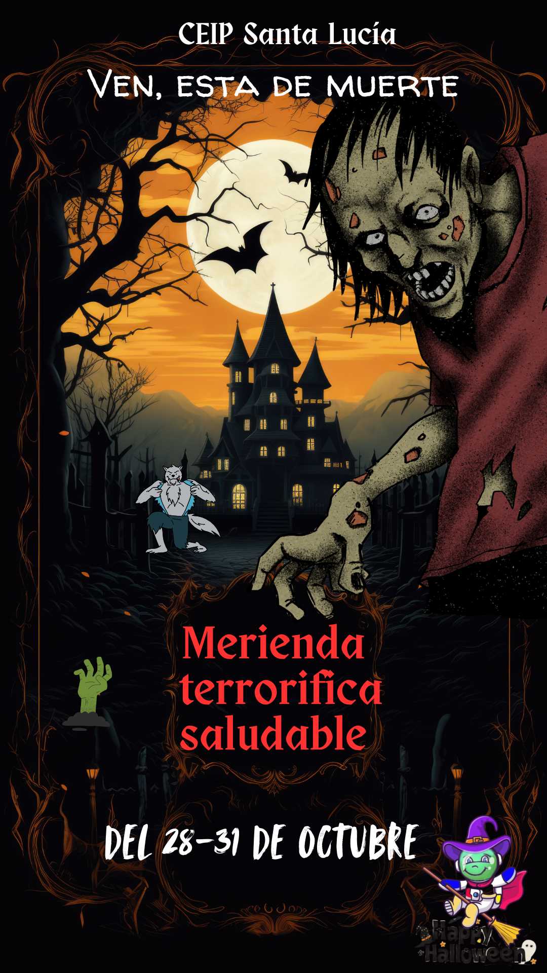 Copia de Historia de Instagram Feliz Halloween Ilustrativo Negro Naranja 2
